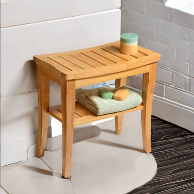 Rafaelo Mobilia Solid Wood Shower Bench Wayfair